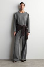 Round-Neck Top Gray - Image 2