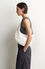 Crescent Crossbody Bag White - Image 3
