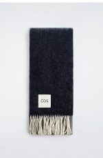 Unisex Tassel Mohair Blend Scarf For And