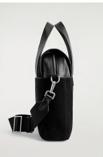 Leather Dual-purpose Crossbody Handbag Black - Image 4