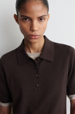 Knitted Polo Brown - Image 3