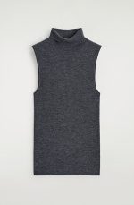 Wool Sleeveless Top Gray - Image 4