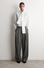 Pleated Pants Gray