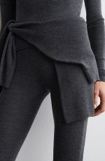 Wool Slim Leggings Gray - Image 3