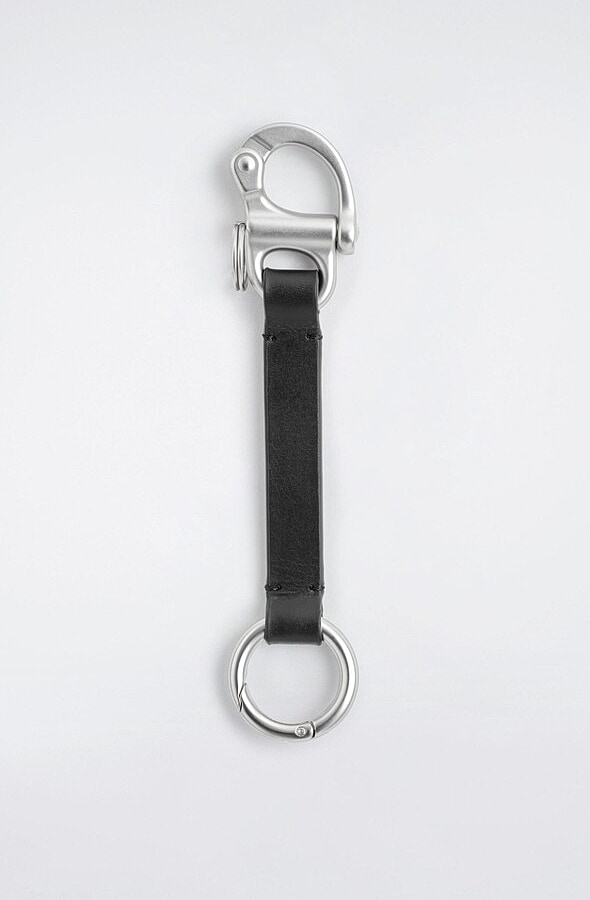 O1CN01QZtf5T1u7vwnme2Md_!!4611686018427380567-0-item_pic Double-ended Buckle Decorative Strap Lanyard Black - Image 1