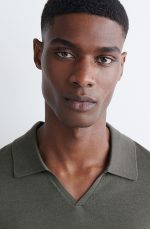 Wool Slim Polo Gray - Image 3