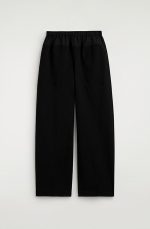 Knitted Straight Pants Black - Image 4