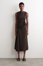 Knitted Slim Top Brown - Image 2