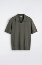 Wool Slim Polo Gray - Image 4