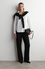 Cotton Collared Shirt White - Image 2