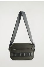 Nylon Crossbody Messenger Bag Green - Image 4