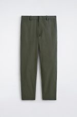 Cotton Straight Pants Khaki - Image 4
