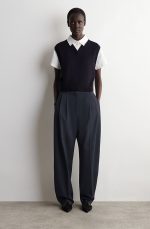 Wool Vest Navy - Image 2