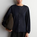 Denim Round-Neck Top Blue