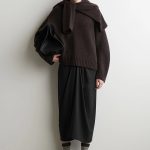 Plaid Knitted Sock Boots Burgundy