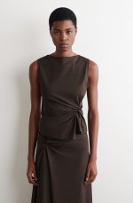 Knitted Slim Top Brown