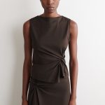 Knitted Slim Top Brown