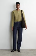 Knitted Cardigan Green - Image 2