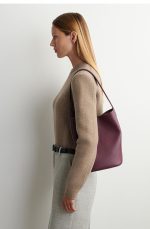 Leather Mini Tote Bag Red - Image 3