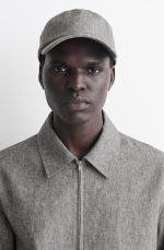 Washed Texture Baseball Cap Gray - Image 2