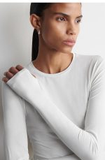 Cotton Slim Top White - Image 3