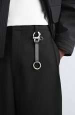 Double-ended Buckle Decorative Strap Lanyard Gray - Image 3