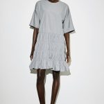 Seersucker Pleated Dress