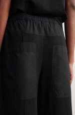 Knitted Straight Pants Black - Image 3