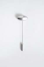 Pebble Pattern Tie Clip Silver - Image 4