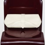 Leather Clutch Bag White