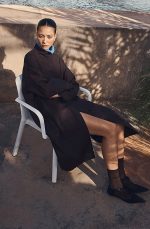 Mock-Neck Coat Brown - Image 2