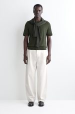 Wool Slim T-Shirt Green - Image 2