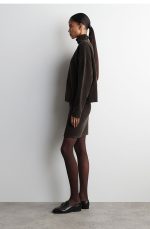 Slim Skirt Brown - Image 2