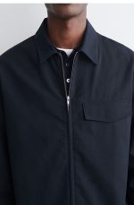 Cotton Shirt Navy - Image 3
