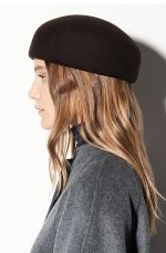 Wool Beret Brown - Image 3