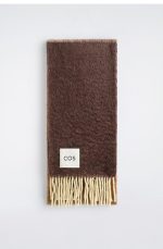 Unisex Tassel Mohair Blend Scarf For And
