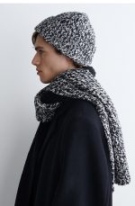 Unisex Wool Blend Double-sided Scarf For And - Image 3