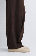 Pure Color Sheep Leather Lace-up Sneakers Light Beige - Image 3