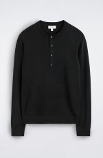 Wool Slim Shirt Black - Image 4