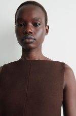 Wool Dress Brown - Image 3