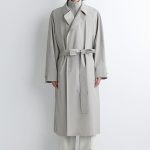 Double-Breasted Coat Gray