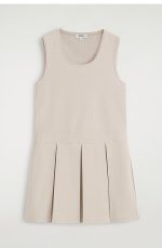 Sleeveless Dress Beige - Image 3