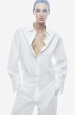 Cotton Collared Shirt White - Image 2