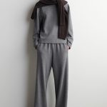Wide-Leg Pants Gray