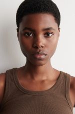 Cotton Slim Vest Brown - Image 3