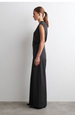 Wool Wide-Leg Trousers - Image 2