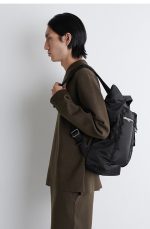 Nylon Backpack Black - Image 3