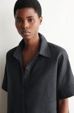 Linen Shirt Black - Image 3