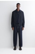 Cotton Shirt Navy - Image 2