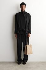 Wrinkled Tote Bag Beige - Image 2